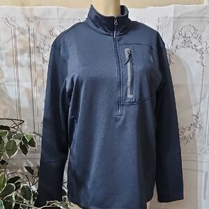The North Face Men's 1/2 Zip Blue Canyonlands Pullover XL